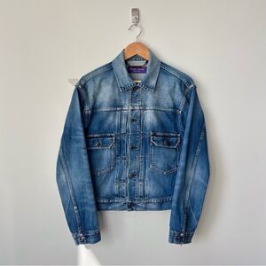 Ralph Lauren Purple Label Denim Jacket Men’s S Indigo Made in Italy Luxury